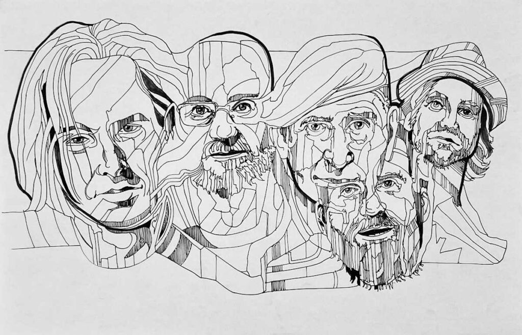 Ink portraits — Glen Ronald