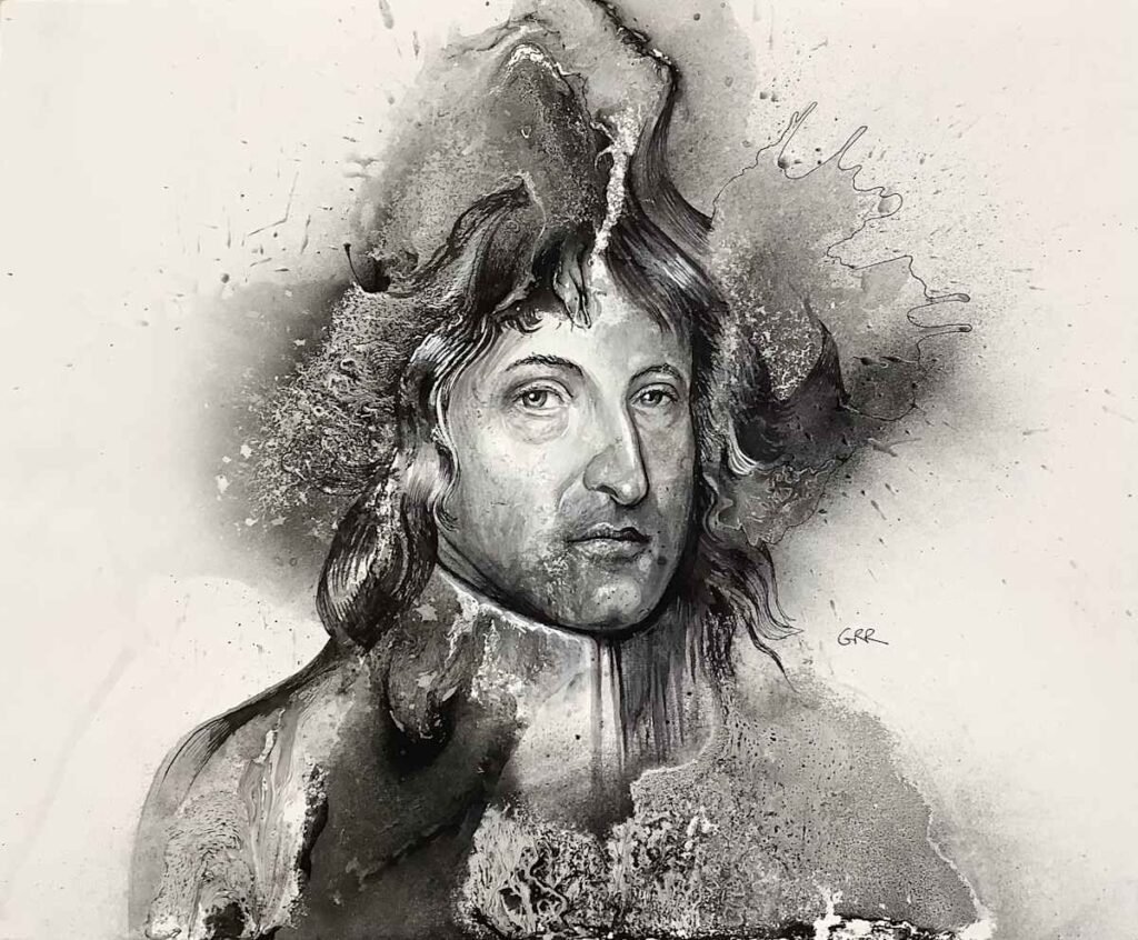 Portrait of Isaac Newton — Glen Ronald