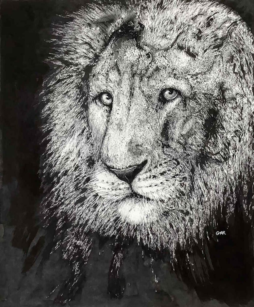 Ink lion — Glen Ronald